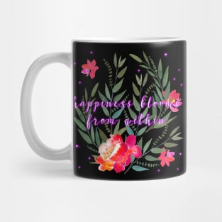 Floral - Happiness Blooms From Within Mug